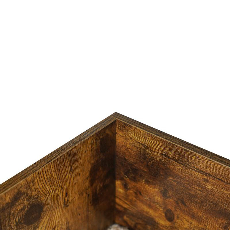 Cama de perro elevada de madera interior moderna con marco Cama de perro elevada de madera interior moderna con marco