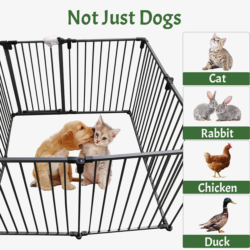 Tubo de servicio pesado al aire libre Jaula para perros grande con cubierta impermeable Tubo de servicio pesado al aire libre Jaula para perros grande con cubierta impermeable