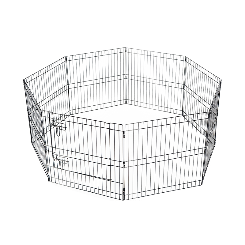 Playpen de perro de metal de alambre plegable de 8 paneles con cubierta superior y almohadilla inferior Playpen de perro de metal de alambre plegable de 8 paneles con cubierta superior y almohadilla inferior