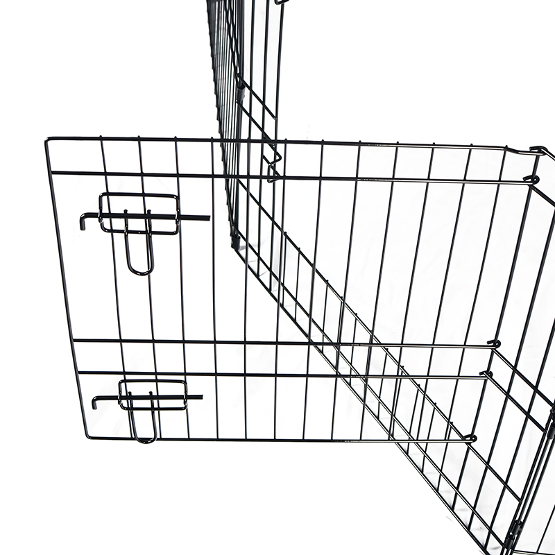 Playpen de perro de metal de alambre plegable de 8 paneles con cubierta superior y almohadilla inferior Playpen de perro de metal de alambre plegable de 8 paneles con cubierta superior y almohadilla inferior