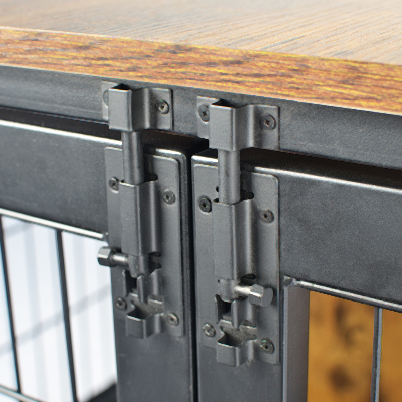 Jaula para perros estilo muebles de madera con ruedas Jaula para perros estilo muebles de madera con ruedas