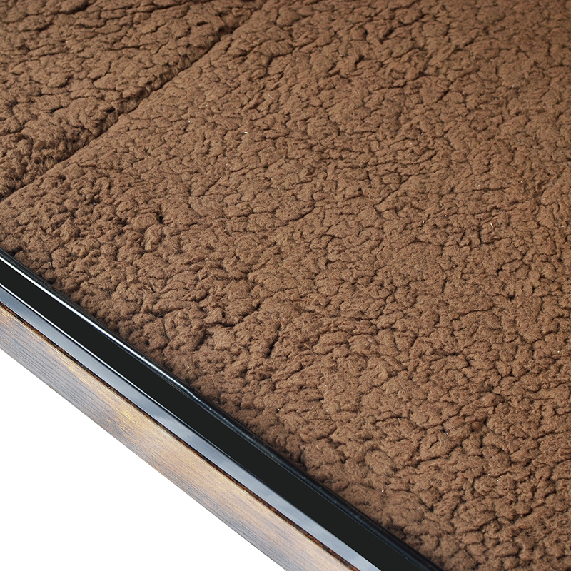 Jaula de perros estilo muebles de madera interior con cojín y ruedas Jaula de perros estilo muebles de madera interior con cojín y ruedas