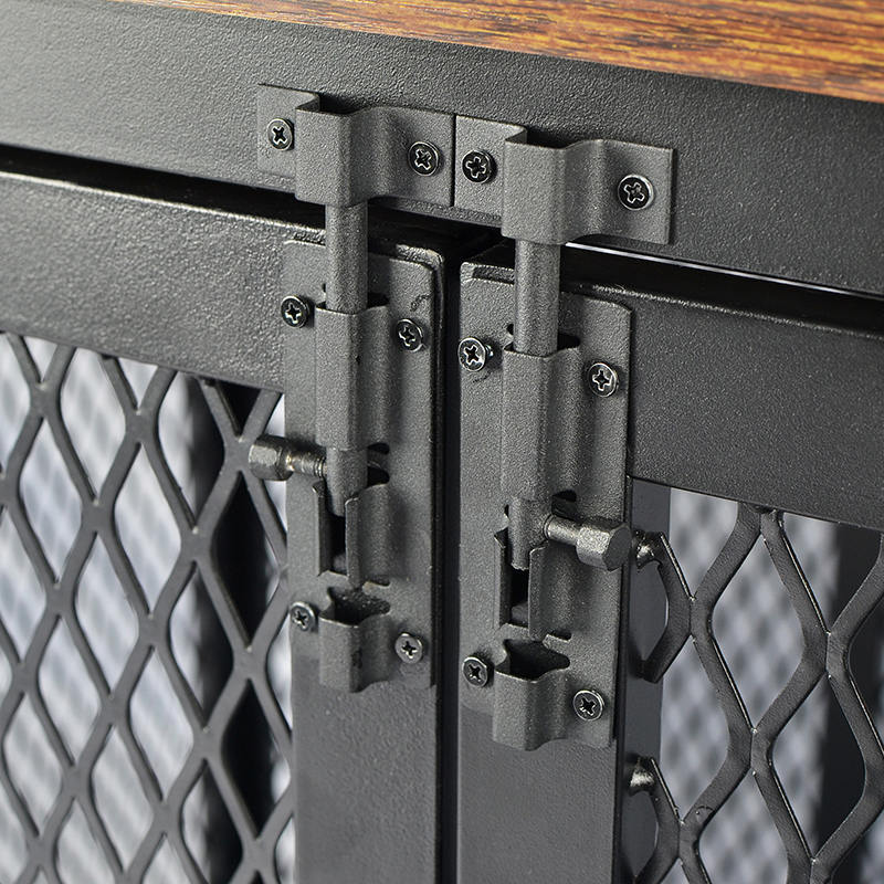 Top abierta de muebles de madera de servicio pesado jaula para perros Top abierta de muebles de madera de servicio pesado jaula para perros