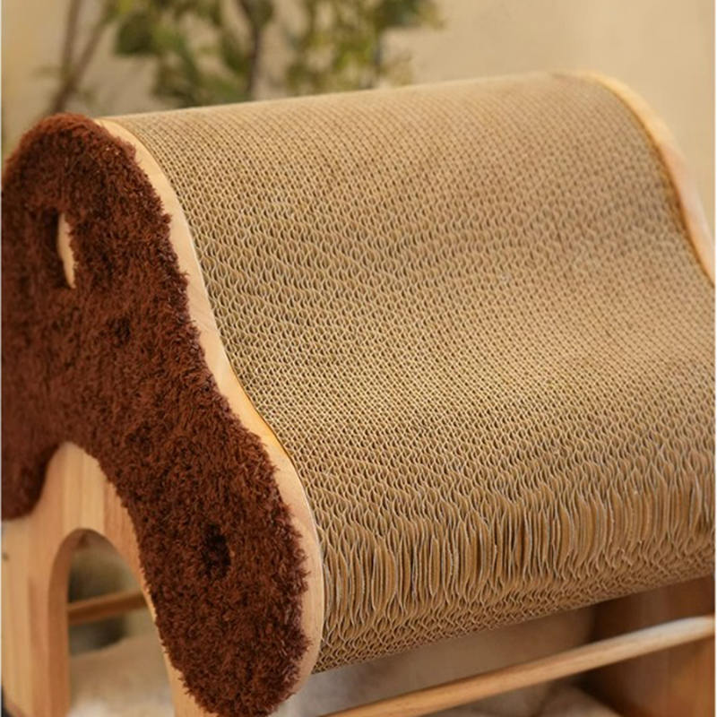 Torre de condominio de forma de hongo marco de trepadora de madera árbol de gato sólido con escalera Torre de condominio de forma de hongo marco de trepadora de madera árbol de gato sólido con escalera