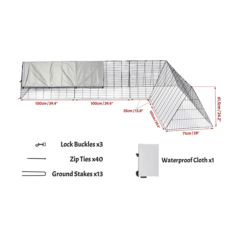 Jaula de gallina de pollo de pato grande al aire libre para patio Jaula de gallina de pollo de pato grande al aire libre para patio
