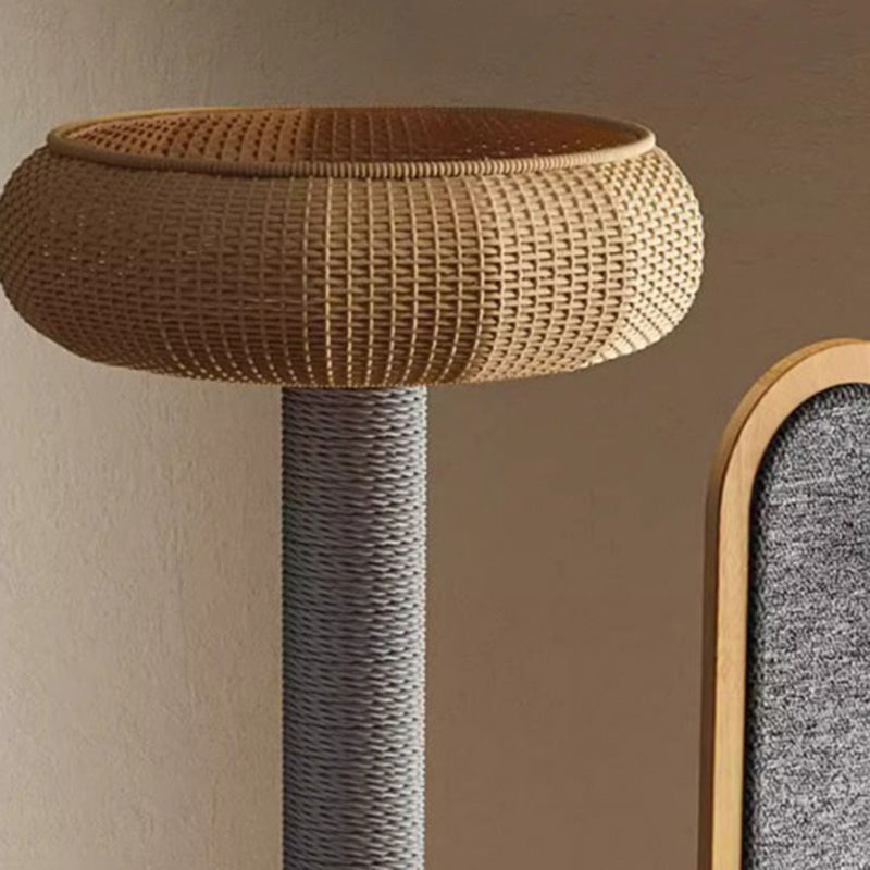 Cactus forma marco de trepadora de madera Árbol de gato sólido con cápsula espacial Cactus forma marco de trepadora de madera Árbol de gato sólido con cápsula espacial