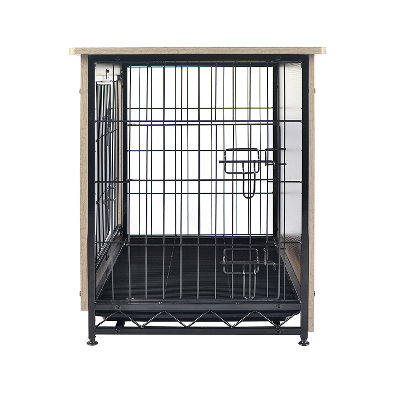 Marfil interior muebles de madera grandes al estilo de metal para perros de metal Marfil interior muebles de madera grandes al estilo de metal para perros de metal