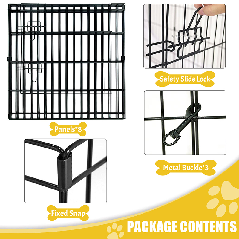 Playpen de perro de metal de alambre plegable Playpen de perro de metal de alambre plegable