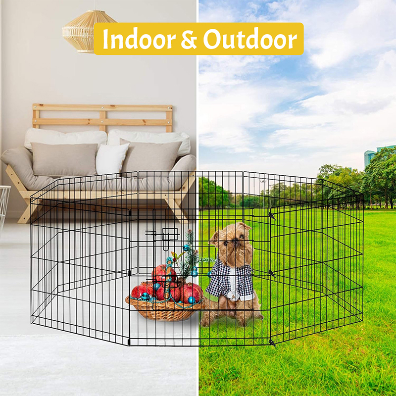 Playpen de perro de metal de alambre plegable Playpen de perro de metal de alambre plegable