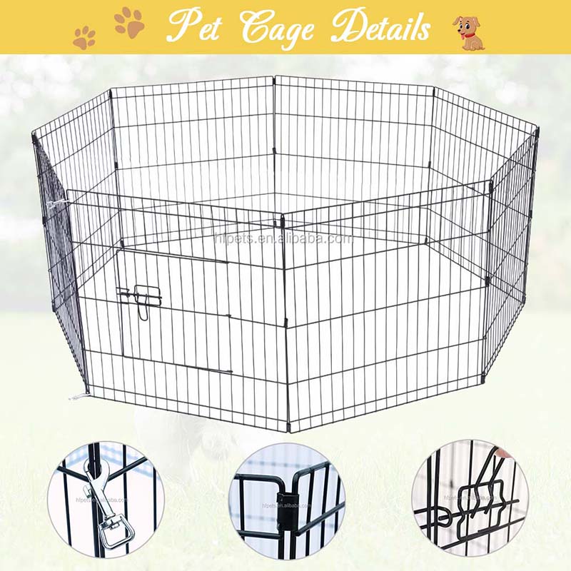 8 paneles Dog del alambre plegable de la valla de mascota de metal 8 paneles Dog del alambre plegable de la valla de mascota de metal