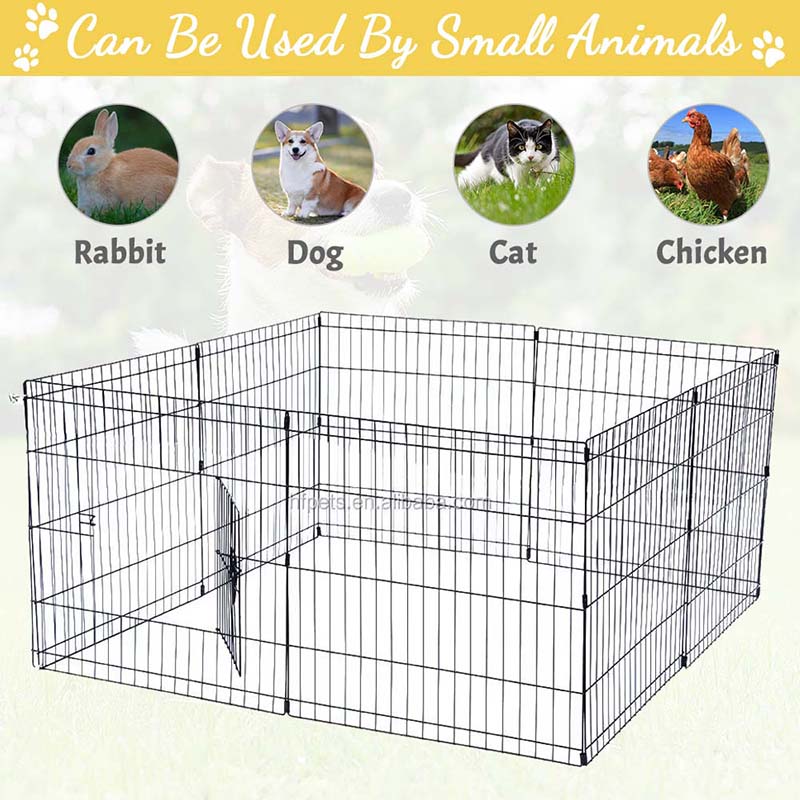 8 paneles Dog del alambre plegable de la valla de mascota de metal 8 paneles Dog del alambre plegable de la valla de mascota de metal