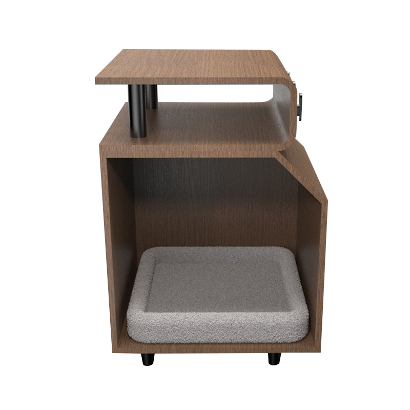 Camas de madera Cama de gato con tabla de rascar Camas de madera Cama de gato con tabla de rascar