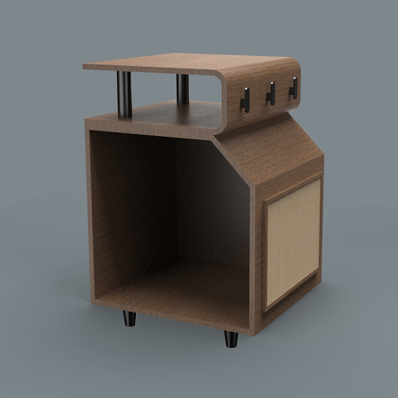 Camas de madera Cama de gato con tabla de rascar Camas de madera Cama de gato con tabla de rascar