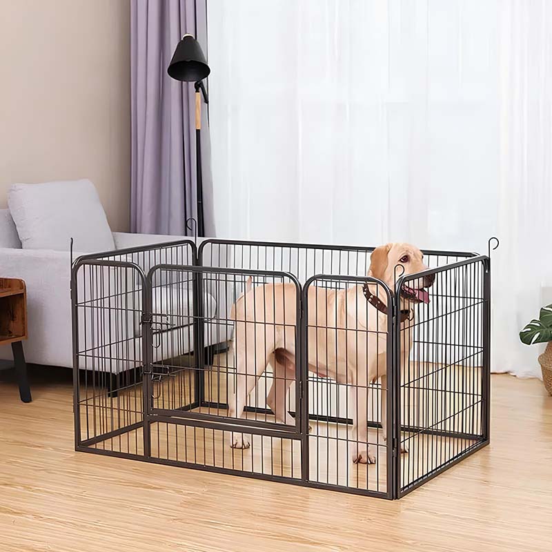 Tubo plegable de servicio pesado Playpen de perros de metal Tubo plegable de servicio pesado Playpen de perros de metal