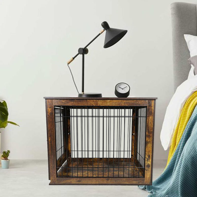 Jaula de perros estilo muebles de perreros de madera de madera Jaula de perros estilo muebles de perreros de madera de madera