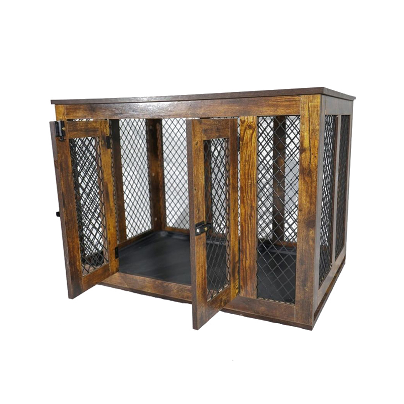 Muebles de interior estilo metal de madera jaulas para perros grandes Muebles de interior estilo metal de madera jaulas para perros grandes
