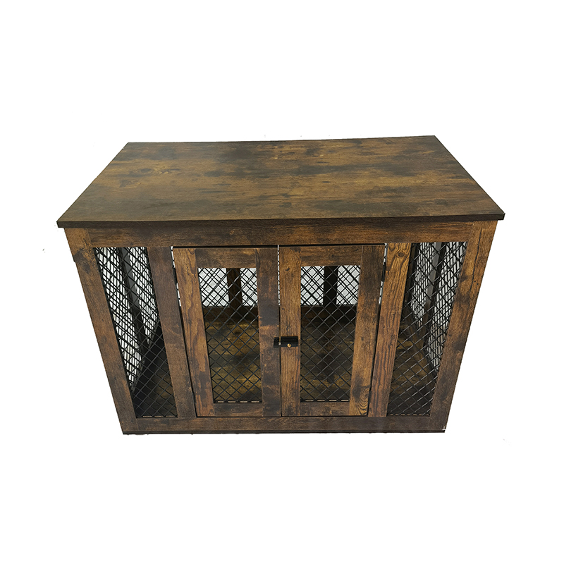 Muebles de interior estilo metal de madera jaulas para perros grandes Muebles de interior estilo metal de madera jaulas para perros grandes
