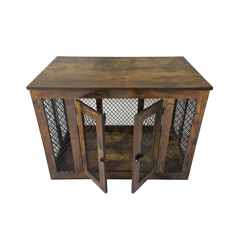 Muebles de interior estilo metal de madera jaulas para perros grandes Muebles de interior estilo metal de madera jaulas para perros grandes