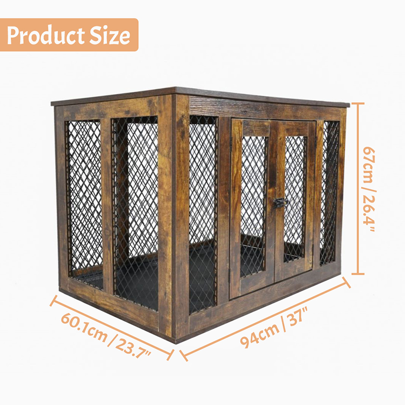 Muebles de interior estilo metal de madera jaulas para perros grandes Muebles de interior estilo metal de madera jaulas para perros grandes