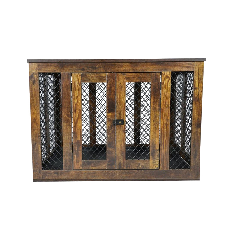 Muebles de interior estilo metal de madera jaulas para perros grandes Muebles de interior estilo metal de madera jaulas para perros grandes