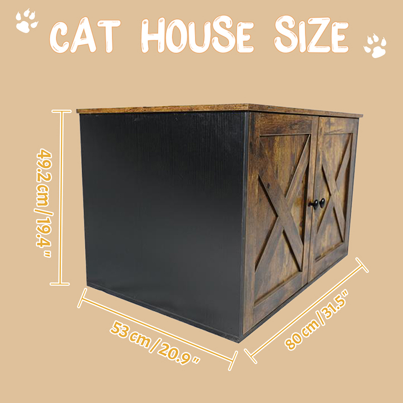 Muebles de interior Caza de gatos con gabinete de arena para divisor Muebles de interior Caza de gatos con gabinete de arena para divisor