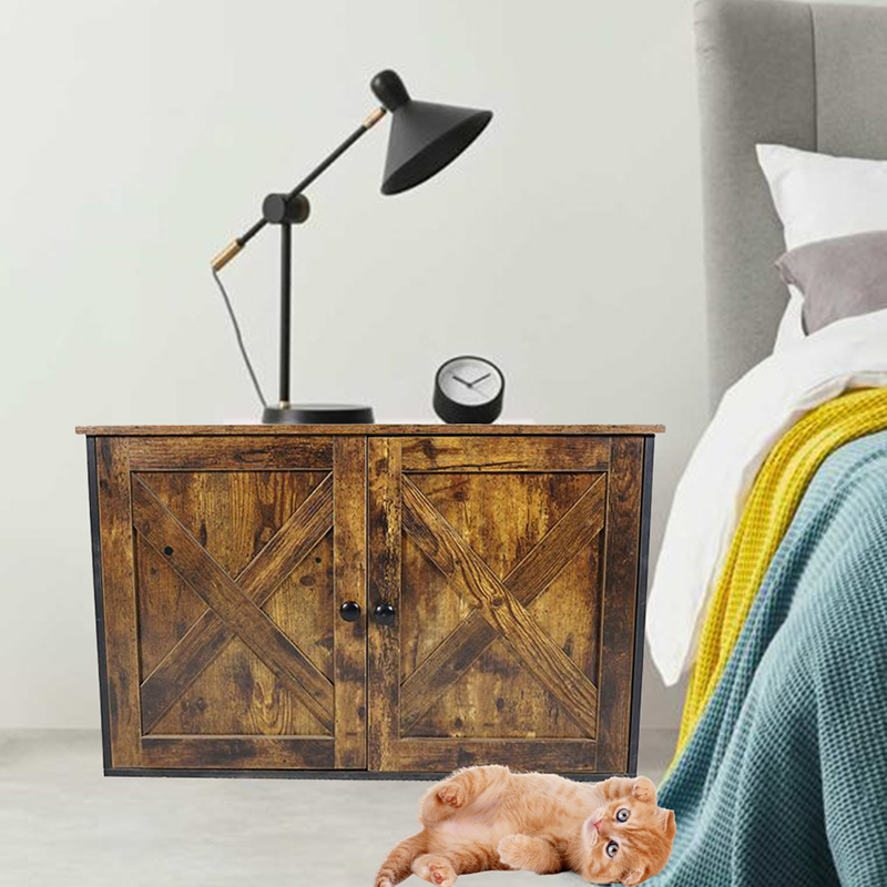 Muebles de interior Caza de gatos con gabinete de arena para divisor Muebles de interior Caza de gatos con gabinete de arena para divisor