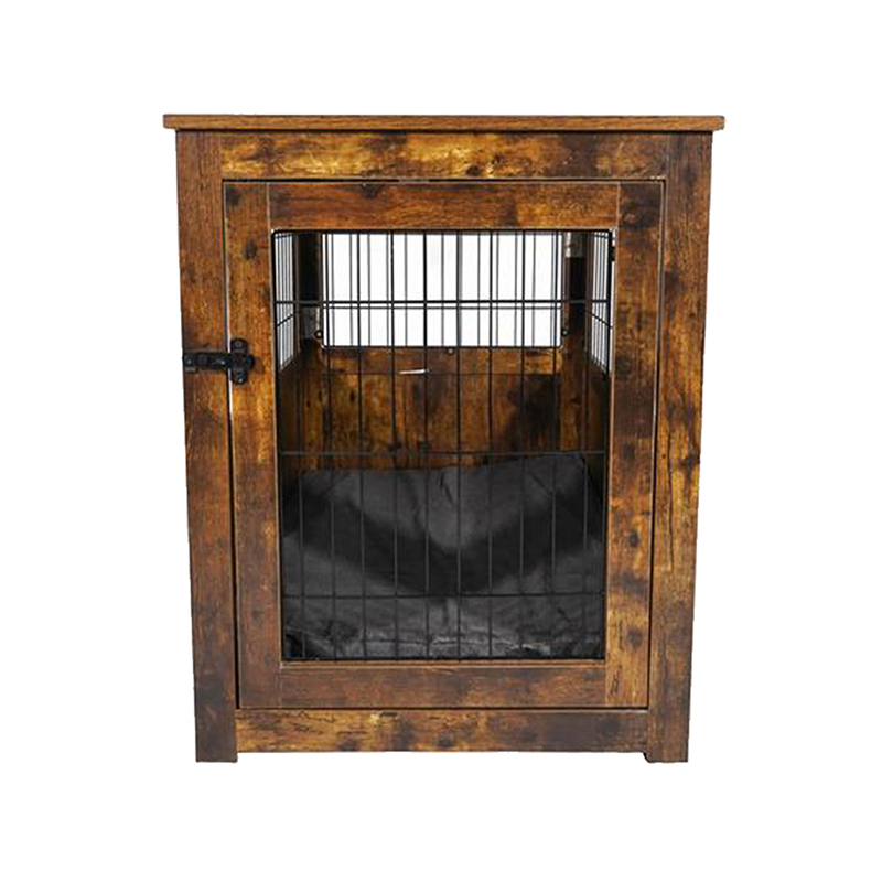 Jaula de perros de metal de madera estilo muebles para animales pequeños Jaula de perros de metal de madera estilo muebles para animales pequeños