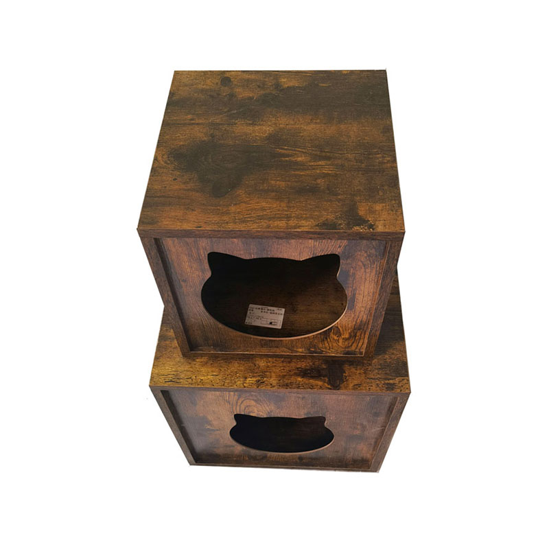 Muebles de interior de madera de partículas gatos gabinete de mesa de mesa de la jaula Muebles de interior de madera de partículas gatos gabinete de mesa de mesa de la jaula