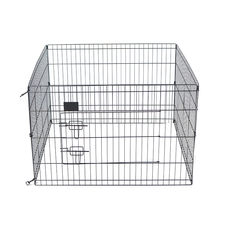 4 paneles Playpen de perro de metal de alambre plegable