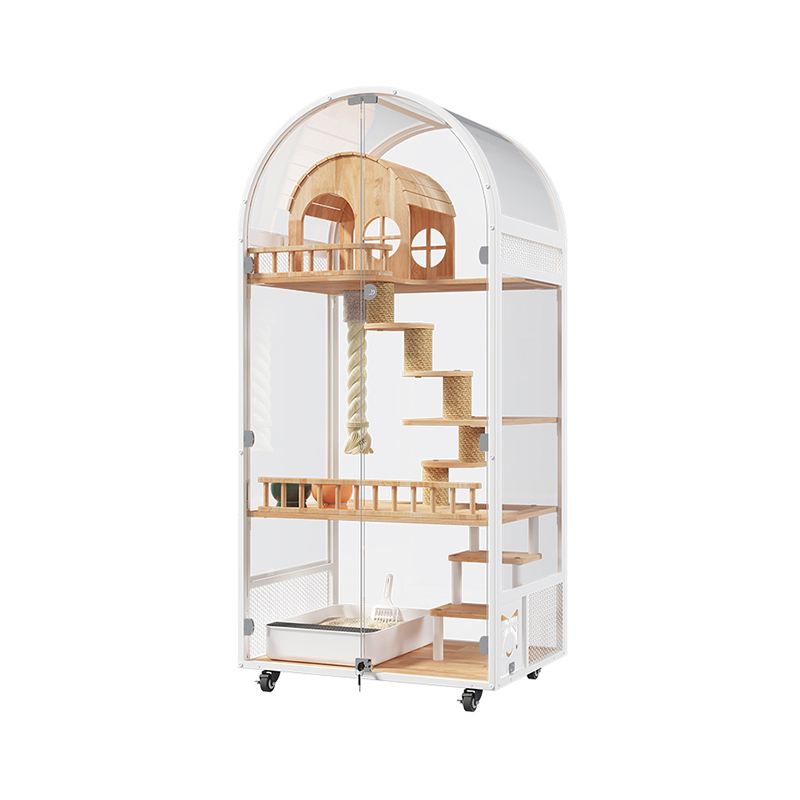 Casa de madera de interior Hotel Hotel Panorámica Panorámica Gabinete de gabinete de jaula de gato