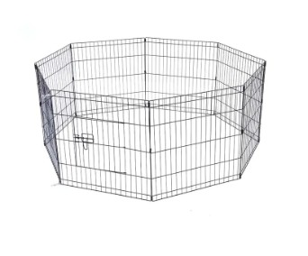 ¿El parque infantil metálico plegable para perros es a prueba de fugas?